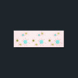 Canvas Estreita de Starbursts Atômicos Rosa Icônic<br><div class="desc">Este padrão de Impressão Icônica Icônica de Starbursts Atômicos Esticados de Tela apresenta rajadas atômicas icônicas. Isso mesmo! A antiga escola, o fundo colorido de primeira-dama cor-de-rosa com manchas de ouro é o pano de fundo perfeito para a vibrante turquesa, o aipo de salga e os círculos verdes cor de...</div>