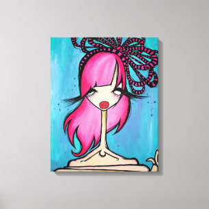 Canvas "Eyed" bonito, 16x20