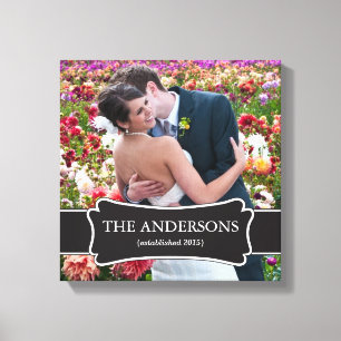 Canvas feitas sob encomenda da foto do casamento