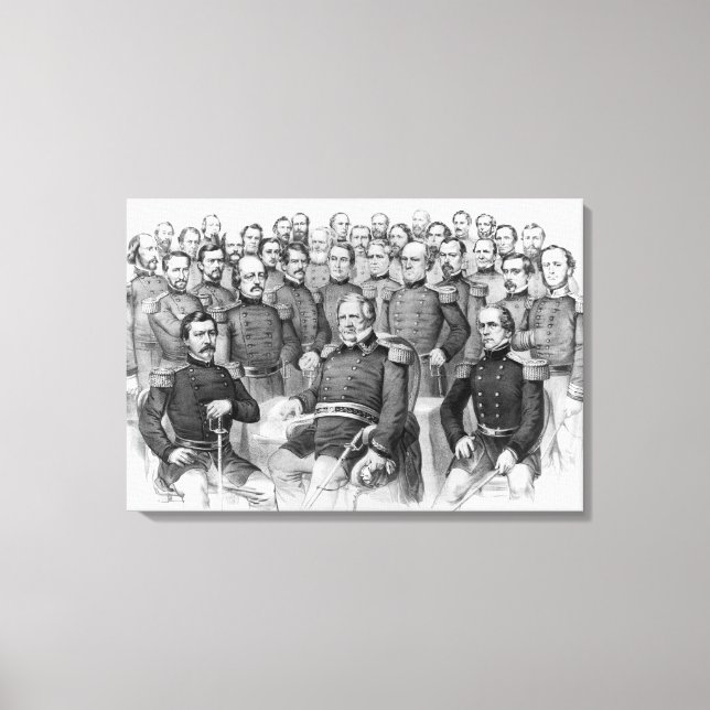 canvas "Generais da Guerra Civil da União" (Frente)