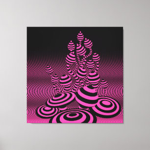 Canvas gigante Neon Fuchsia Magic Mushroom 1 m 2