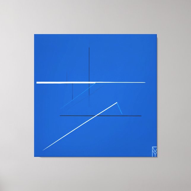 Canvas Global Blue Screen: Kandinsky Art (Frente)