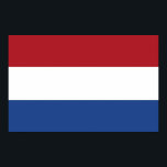 Canvas Impressão com Bandeira da Holanda<br><div class="desc">Grande tela impressa com sinalizador da Holanda. Este produto é personalizável.</div>