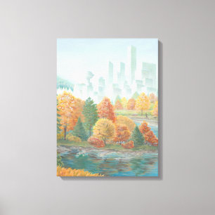 Canvas Impressão de Arte de Totem Vancouver