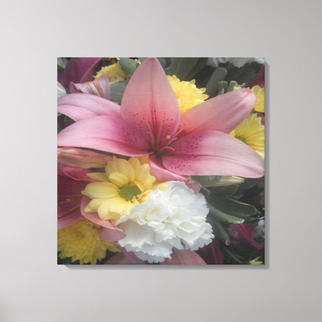 Canvas Imprimir Lily Bela Rosa (Frente)