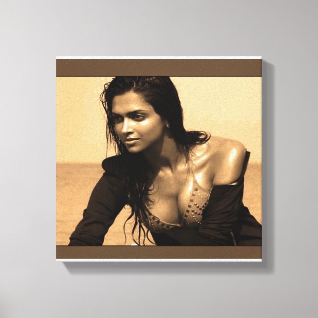 CANVAS IMPRIMIU A Beleza do Cinema de Bollywood In (Frente)