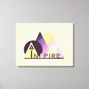 Canvas "INSPIRE" 24"x18" motivacional
