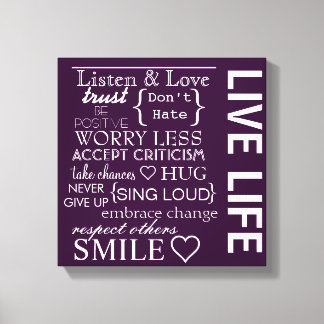 Canvas Inspiron Love Life