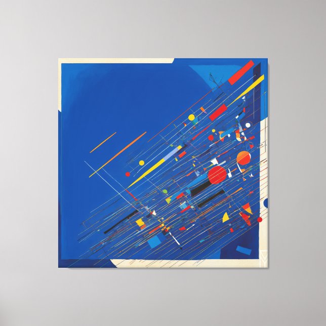 Canvas Kandinsky: Chaos of the Global Blue Screen (Frente)