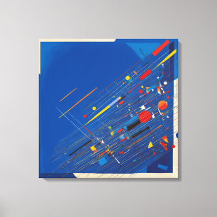 Canvas Kandinsky: Chaos of the Global Blue Screen