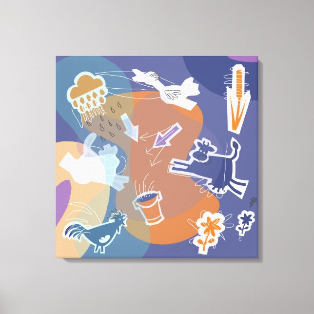 canvas koeien buiten (Frente)