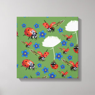 Canvas Ladybugs