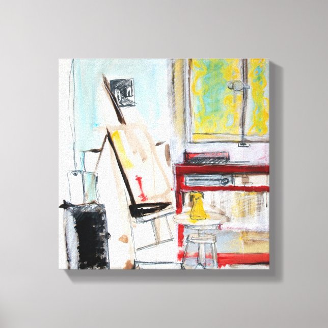 Canvas L'Atelier de l'Apprenti Peintre 1982 (Frente)