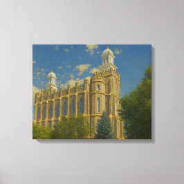 Canvas Logan Utah Temple Painting™ LDS Wall Art