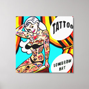 canvas louras tattooed