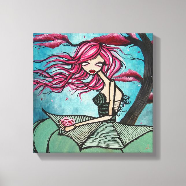 canvas "Lullaby of Birdland", 12"x12" (Frente)