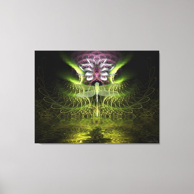 Canvas Mágica Fractal Dragonfly (Frente)
