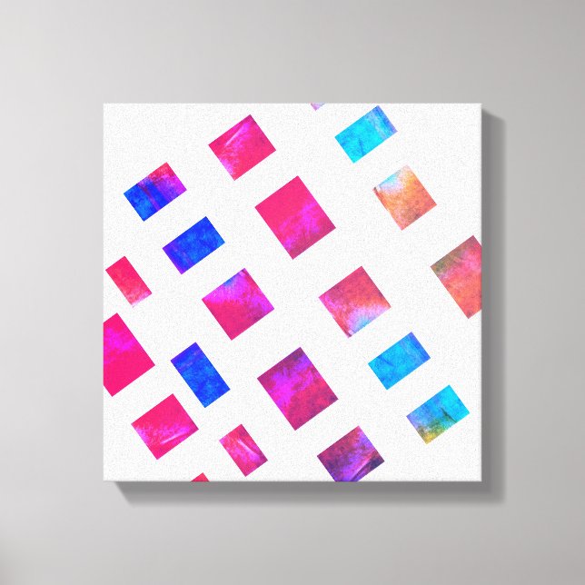 canvas moderna colorido abstrato chic (Frente)