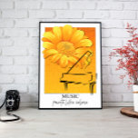 Canvas Music Wall Art<br><div class="desc">Esta imagem inspirada no século médio é uma delícia retrô, com suas formas geométricas ousadas e cores brilhantes. Perfeito por adicionar um toque de charme vintage à decoração da sua casa.</div>