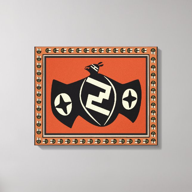 Canvas Nativa Americana de Bat Bird (Frente)