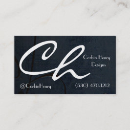 Canvas Negra E Cartões de visitas Modernos Dourado