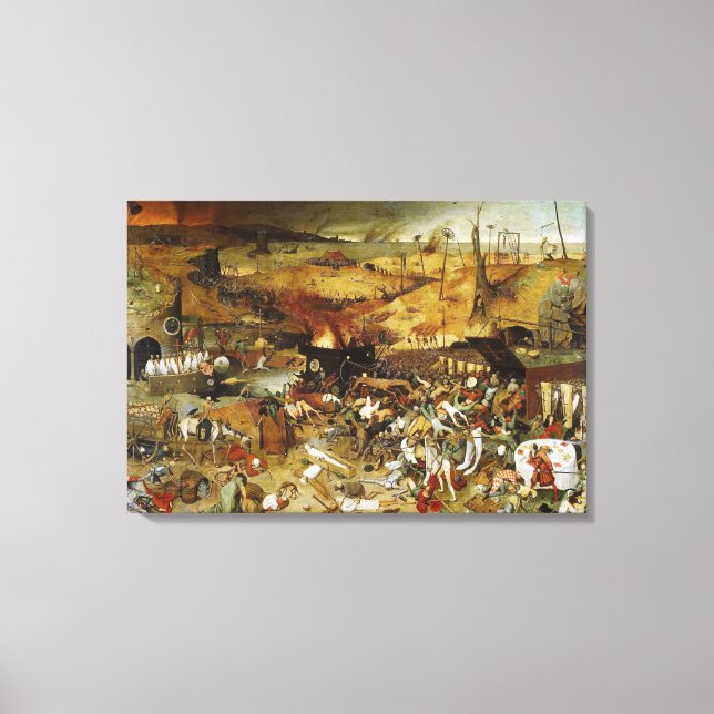 Canvas O Triunfo da Morte Pieter Brueghel (Frente)