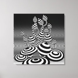 Canvas óptico de Magic Mushroom de design de arte