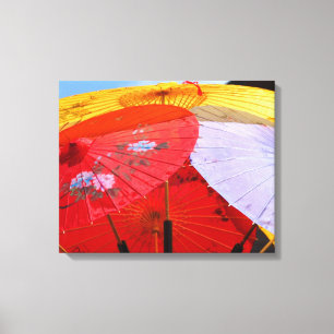 CANVAS ORIENTAL DESIGN UMBRELLAS