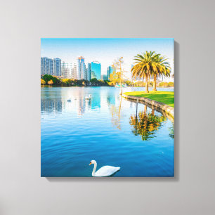 Canvas Orlando Florida Art 16.80 X 17.50"