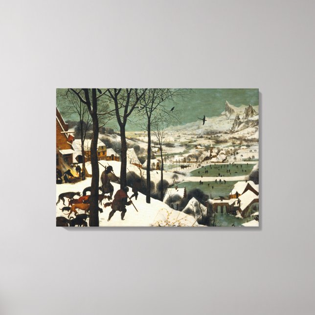 Canvas Os Caçadores no Pieter de Neve Bruegel (Frente)