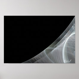 Canvas ou Poster de borda frontal branca e preta