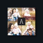 Canvas Personalizada de Fotografias Monograma Quad<br><div class="desc">Carregue a sua foto para criar um presente único para você ou para outra pessoa! Consulte as nossas coleções completas em berryberrysweet.com. Cores personalizadas também disponíveis mediante solicitação. Design © berryberrysweet.com</div>