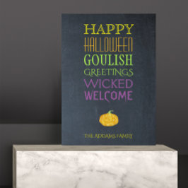 Canvas Personalizada de Saudações do Halloween