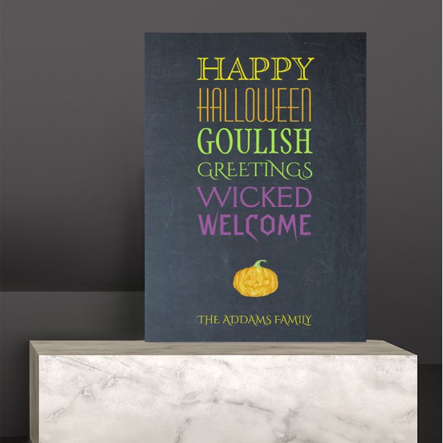 Canvas Personalizada de Saudações do Halloween (Criador carregado)
