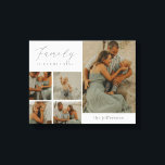 Canvas Personalizada Moderna da Collagem da Famíli<br><div class="desc">Preservar os momentos do precioso com decor personalizado de parede. Faz um presente excelente! Desenhado por Berry Berry Sweet. Visite nosso site em berryberrysweet.com para saber mais sobre nós e nossas linhas de produtos de cheio.</div>
