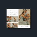 Canvas Personalizada Moderna da Collagem da Famíli<br><div class="desc">Preservar os momentos do precioso com decor personalizado de parede. Faz um presente excelente! Desenhado por Berry Berry Sweet. Visite nosso site em berryberrysweet.com para saber mais sobre nós e nossas linhas de produtos de cheio.</div>