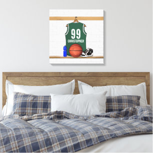 Canvas personalizadas do jérsei do basquetebol