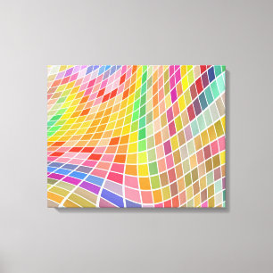 Canvas personalizável em quadrados coloridos