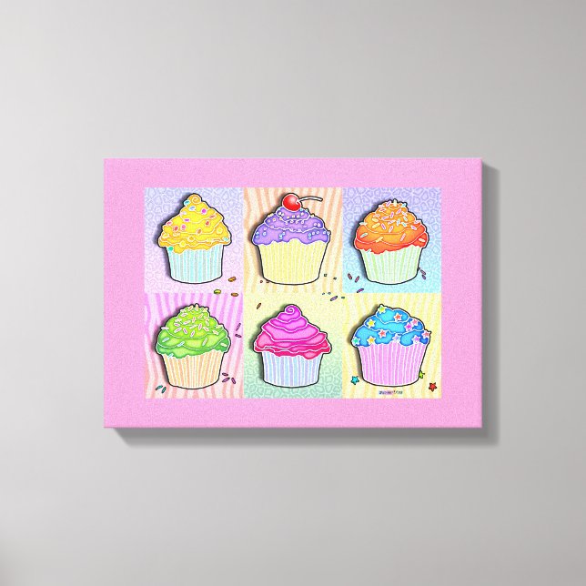 Canvas pop ART CUPCAKES Gallery (Frente)