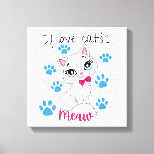 Canvas Premium Cute (12"×12 Tamanho Padrão) (Frente)