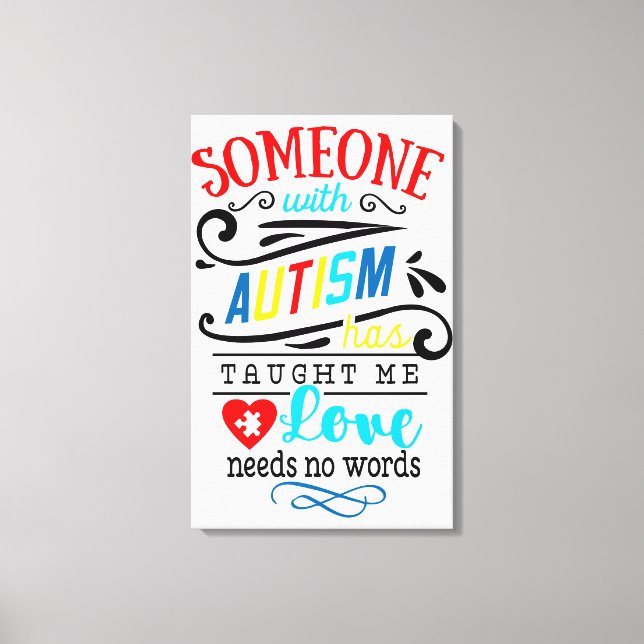 Canvas Premium de Consciência Autismo (Gloss) (Frente)