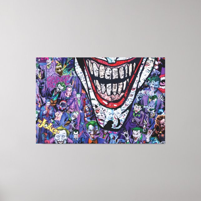 Canvas Premium de Joker de banda desenhada (Gloss) (Frente)