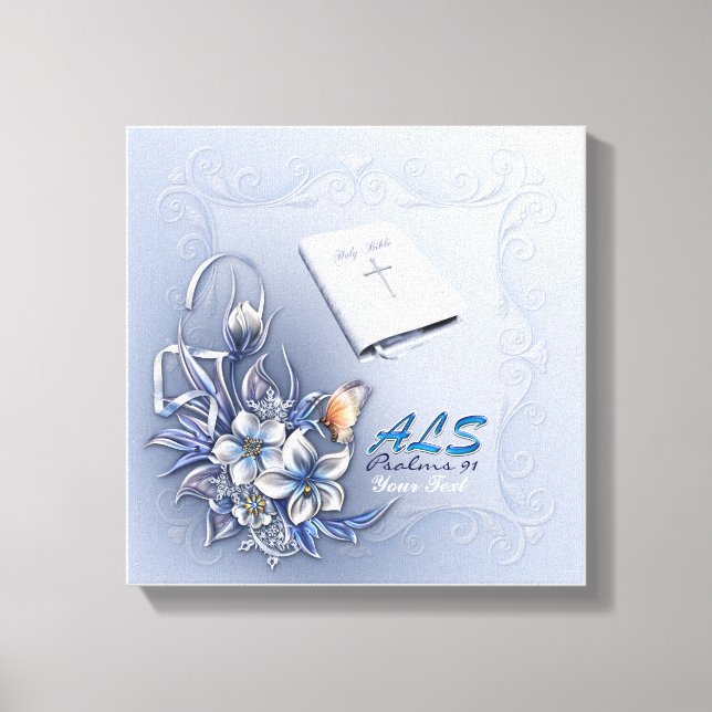 Canvas Premium de Palavras Jesus (ALS) (Brilho) (Frente)