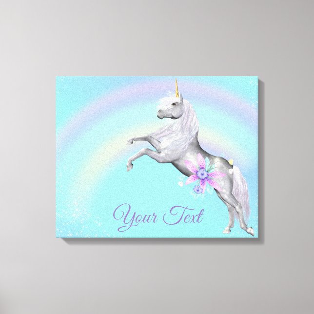 Canvas Premium do Unicorn (Gloss) (Frente)