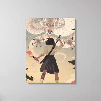 Canvas Premium (Gloss) de garotas de anime vertica