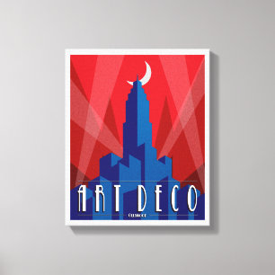 Canvas Print - Art Deco Empire State Building