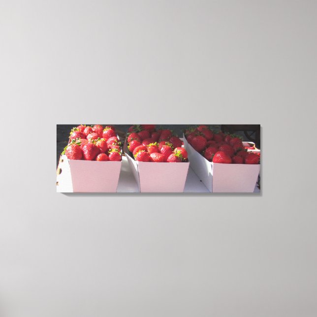 Canvas Print - Cestos de Morango (Frente)
