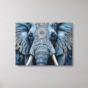Canvas Print: Elefante Azul Africano