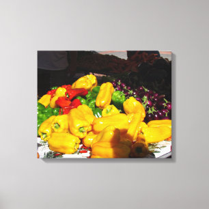 Canvas Print - Pimentos cor-de-rosa brilhante