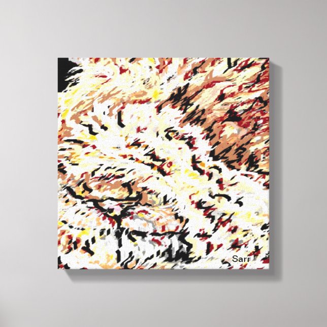 Canvas Quebra/ Leão em desespero pela Sarr (Frente)